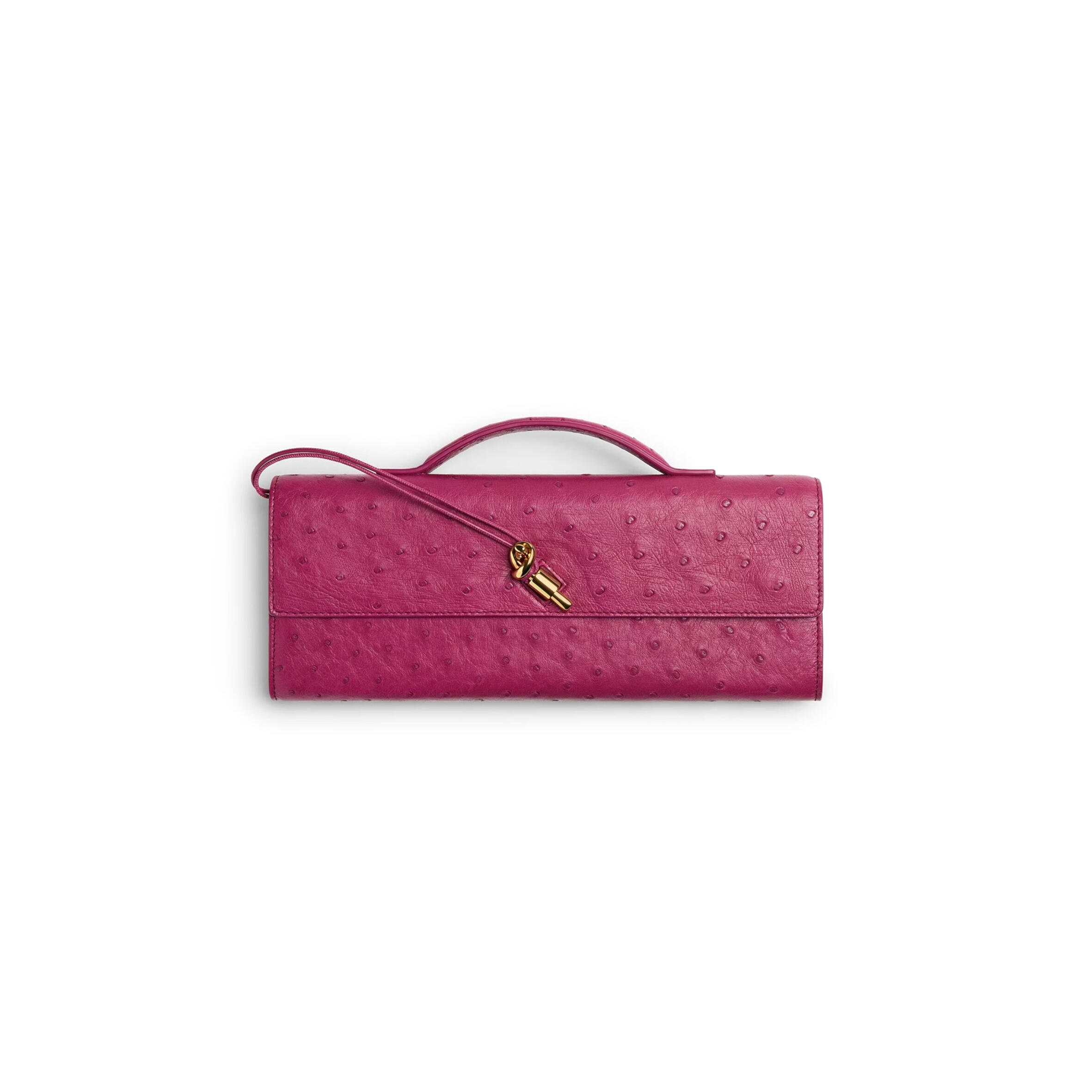 BOTTEGA VENETA ANDIAMO CLUTCH OSTRICH LEATHER 805241V3RQ35568 (31*13*3cm)